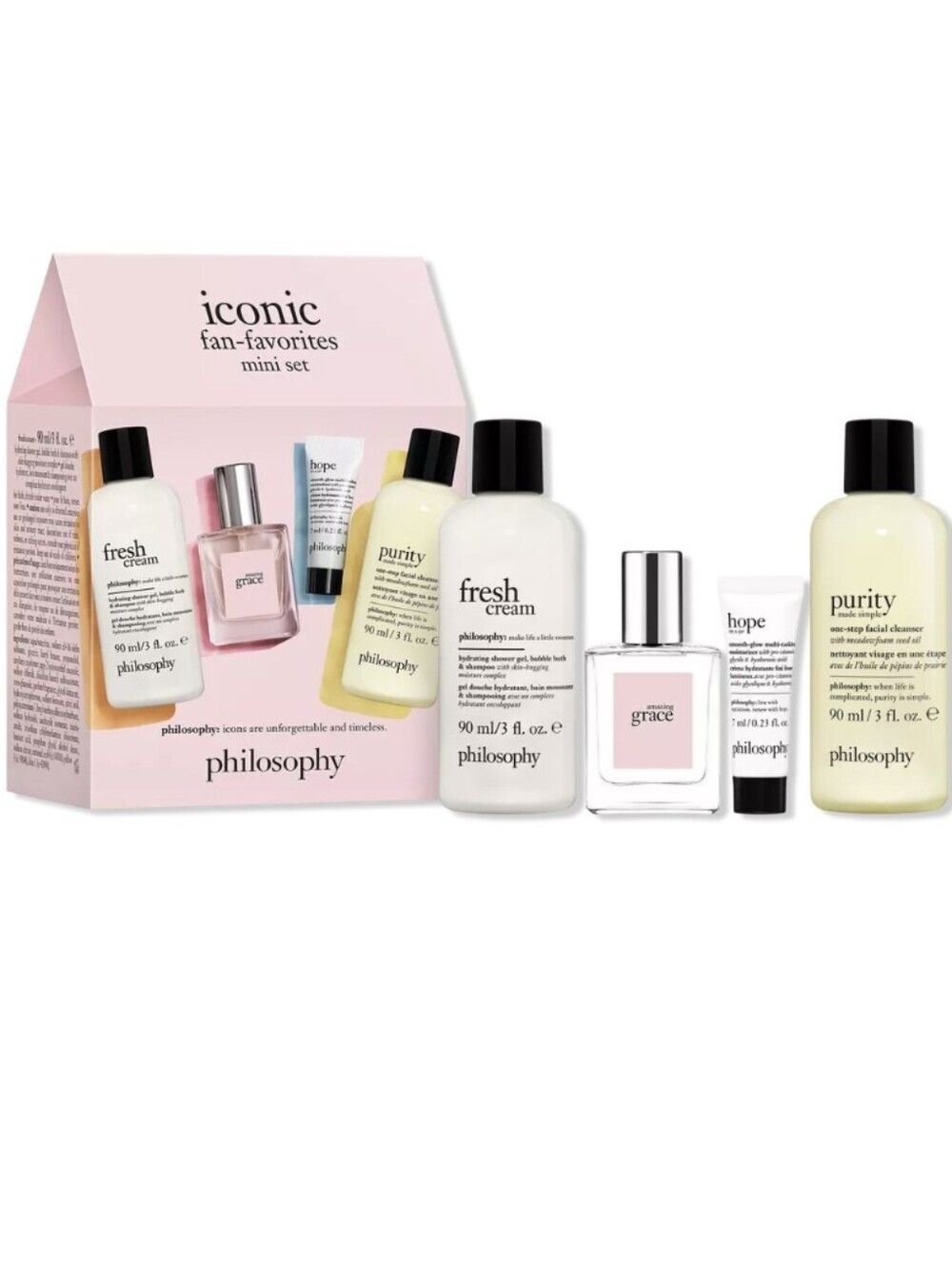 4-Piece Philosophy Iconic Fan-Favorites Mini Set, NIB